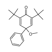 4-methoxy-4-phenyl-2,6-di-t-butylcyclohexa-2,5-dienone结构式