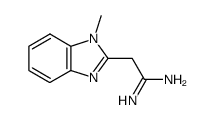 1H-Benzimidazole-2-ethanimidamide,1-methyl-(9CI) structure