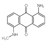 1-amino-5-methylamino-anthracene-9,10-dione Structure