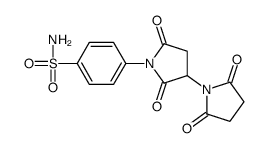4-[3-(2,5-dioxopyrrolidin-1-yl)-2,5-dioxopyrrolidin-1-yl]benzenesulfonamide结构式