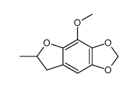 4-methoxy-6-methyl-6,7-dihydrofuro[3,2-f][1,3]benzodioxole结构式