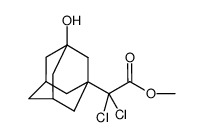 dichloro- (3-hydroxy-adamantan-1-yl)-acetic acid methyl ester结构式