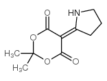 2,2-DIMETHYL-5-(2-TETRAHYDROPYRROLYLIDENE)-1,3-DIOXANE-4,6-DIONE Structure