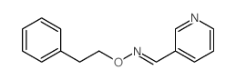 3-Pyridinecarboxaldehyde,O-(2-phenylethyl)oxime Structure