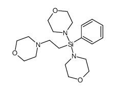 (2-Morpholinoethyl)-phenyl-dimorpholinosilan结构式