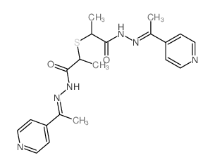 Propionic acid,2,2'-thiodi-, bis[[1-(4-pyridyl)ethylidene]hydrazide] (8CI) Structure