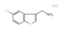 (5-Chloro-1-benzothiophen-3-yl)methylamine Structure