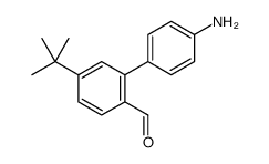 2-(4-aminophenyl)-4-tert-butylbenzaldehyde Structure