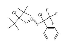 N-(1-chloro-2,2,2-trifluoro-1-phenylethyl)-N-(3-chloro-2,2,4,4-tetramethylpentan-3-yl)methanediimine结构式