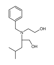 (2S)-2-[benzyl(2-hydroxyethyl)amino]-4-methylpentan-1-ol结构式