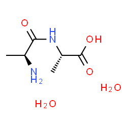 L-Alanine, L-alanyl-, dihydrate (9CI) structure