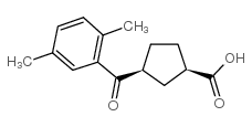 cis-3-(2,5-dimethylbenzoyl)cyclopentane-1-carboxylic acid picture