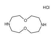 1,7-dioxa-4,10-diaza-cyclododecane, dihydrochloride结构式