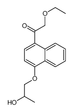 1-(4-Ethoxyacetyl-1-naphtyloxy)-2-propanol Structure