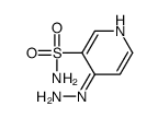 3-Pyridinesulfonamide,4-hydrazino-(9CI) Structure