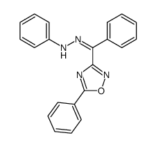 (Z)-phenylhydrazone 3-benzoyl-5-phenyl-1,2,4-oxadiazole结构式