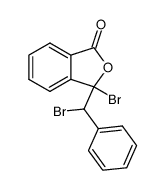 3-bromo-3(α-bromobenzyl)izobenzofuran-1(3H)-one Structure