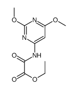 ethyl 2-[(2,6-dimethoxypyrimidin-4-yl)amino]-2-oxoacetate结构式