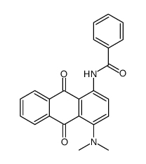 N-(4-(dimethylamino)-9,10-dioxo-9,10-dihydroanthracen-1-yl)benzamide Structure