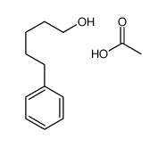 acetic acid,5-phenylpentan-1-ol结构式