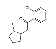 1-(2-chlorophenyl)-2-(1-methylpyrrolidin-2-yl)ethan-1-one Structure