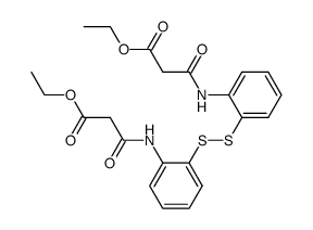 diethyl 3,3'-((disulfanediylbis(2,1-phenylene))bis(azanediyl))bis(3-oxopropanoate) Structure