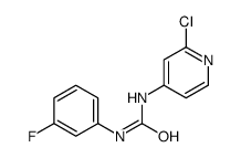 Urea, N-(2-chloro-4-pyridinyl)-N'-(3-fluorophenyl)-结构式