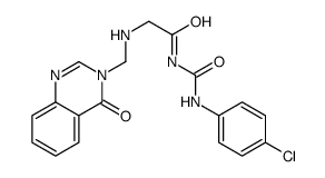 N-[(4-chlorophenyl)carbamoyl]-2-[(4-oxoquinazolin-3-yl)methylamino]acetamide结构式