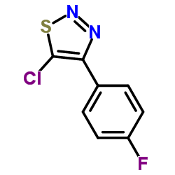5-Chloro-4-(4-fluorophenyl)-1,2,3-thiadiazole结构式