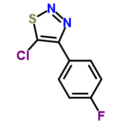 5-Chloro-4-(4-fluorophenyl)-1,2,3-thiadiazole Structure