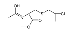methyl (2R)-2-acetamido-3-(2-chloropropylsulfanyl)propanoate结构式