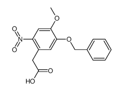 5-benzyloxy-4-methoxy-2-nitrophenylacetic acid Structure