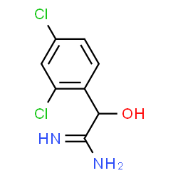 Benzeneethanimidamide,2,4-dichloro--alpha--hydroxy-,(-)- Structure