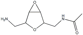 D-Galactitol,1-(acetylamino)-6-amino-2,5:3,4-dianhydro-1,6-dideoxy- (9CI) Structure