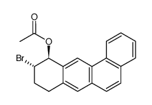 trans-11-acetoxy-10-bromo-8,9,10,11-tetrahydrobenz[a]anthracene Structure