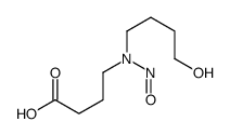 4-[4-hydroxybutyl(nitroso)amino]butanoic acid Structure