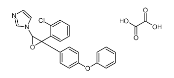 1-[3-(2-chlorophenyl)-3-(4-phenoxyphenyl)oxiran-2-yl]imidazole,oxalic acid结构式