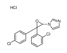 1-[3-(2-chlorophenyl)-3-(4-chlorophenyl)oxiran-2-yl]imidazole,hydrochloride结构式