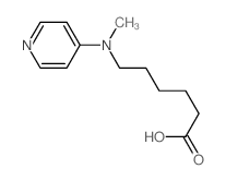 Hexanoic acid,6-(methyl-4-pyridinylamino)- Structure