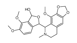 1,3-dihydro-6,7-dimethoxy-3-(5,6,7,8-tetrahydro-4-methoxy-6-methyl-1,3-dioxolo[4,5-g]isoquinolin-5-yl)isobenzofuran-1-ol结构式