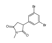 3,5-dibromophenylsuccinic acid N-methylimide Structure