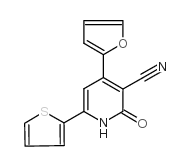 4-(2-呋喃)-2-氧代-6-(2-噻吩)-1,2-二氢-3-吡啶甲腈结构式