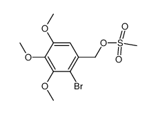 2-bromo-3,4,5-trimethoxybenzyl methanesulfonate结构式