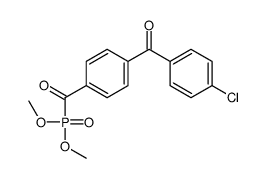 (4-chlorophenyl)-(4-dimethoxyphosphorylcarbonylphenyl)methanone Structure