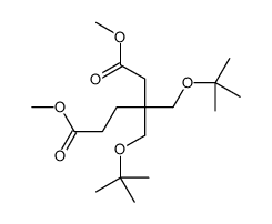 dimethyl 3,3-bis[(2-methylpropan-2-yl)oxymethyl]hexanedioate结构式