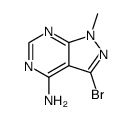 3-BROMO-1-METHYL-1H-PYRAZOLO[3,4-D]PYRIMIDIN-4-AMINE structure