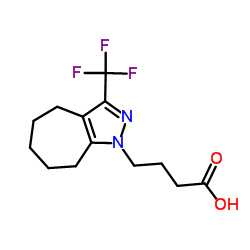 4-(3-TRIFLUOROMETHYL-5,6,7,8-TETRAHYDRO-4 H-CYCLOHEPTAPYRAZOL-1-YL)-BUTYRIC ACID Structure