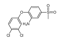 2-(3,4-dichlorophenoxy)-5-methylsulfonylaniline Structure