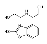 benzothiazole-2(3H)-thione, compound with 2,2'-iminobis[ethanol] (1:1)结构式