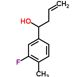 4-(3-FLUORO-4-METHYLPHENYL)-1-BUTEN-4-OL结构式